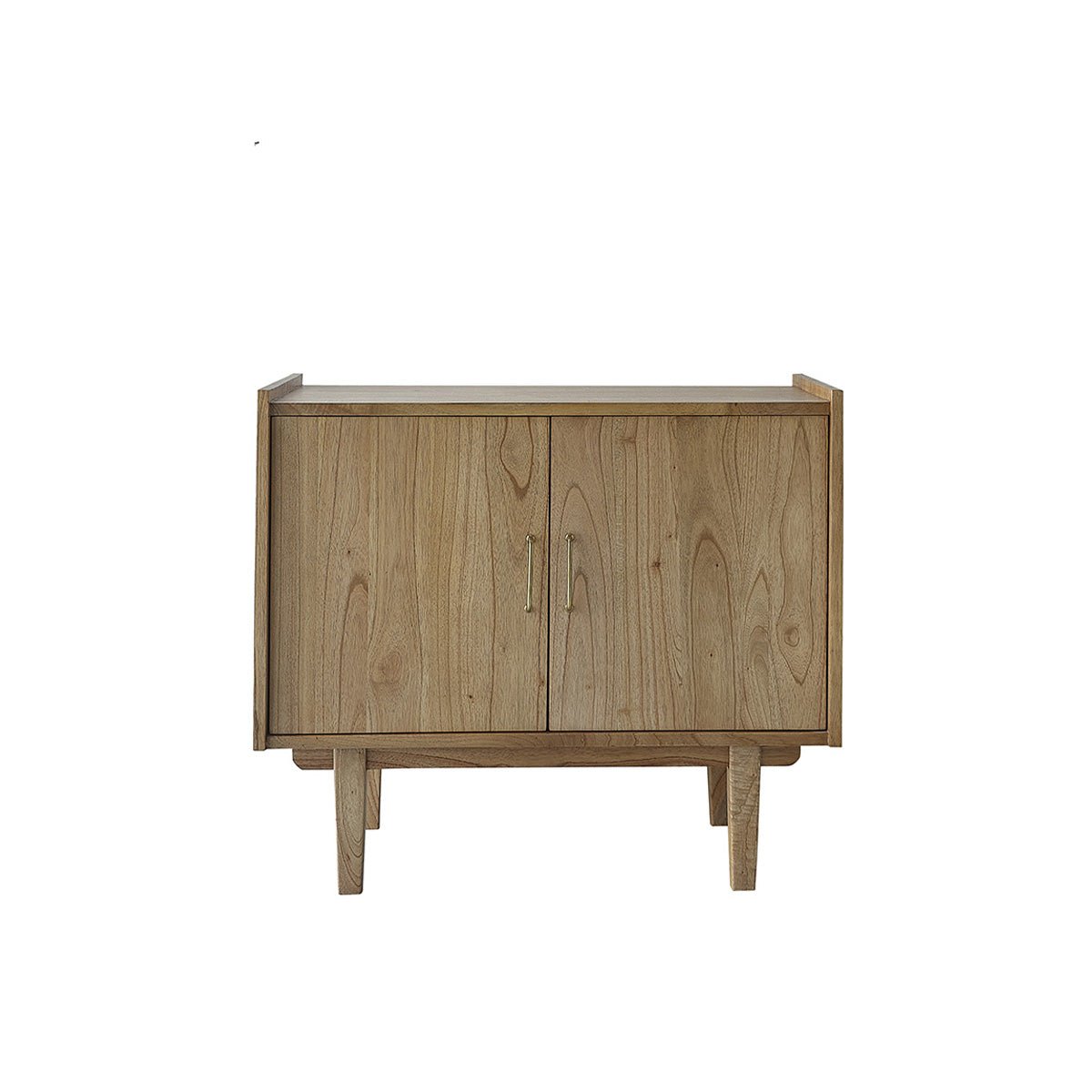 Meuble de salle de bain en mindi massif 90 cm FIFTIES naturel, BERAH GETAH
