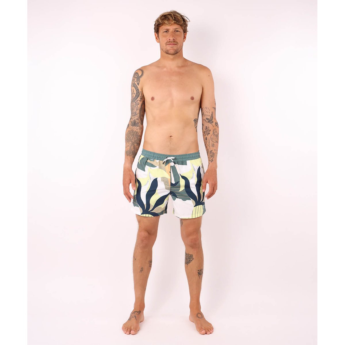 Beach short rayure verticale WIPEOUT jungle, OXBOW