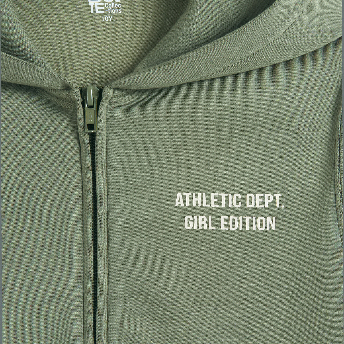 2-delige set, zip-up hoodie en fleece legging kaki   , LA REDOUTE COLLECTIONS