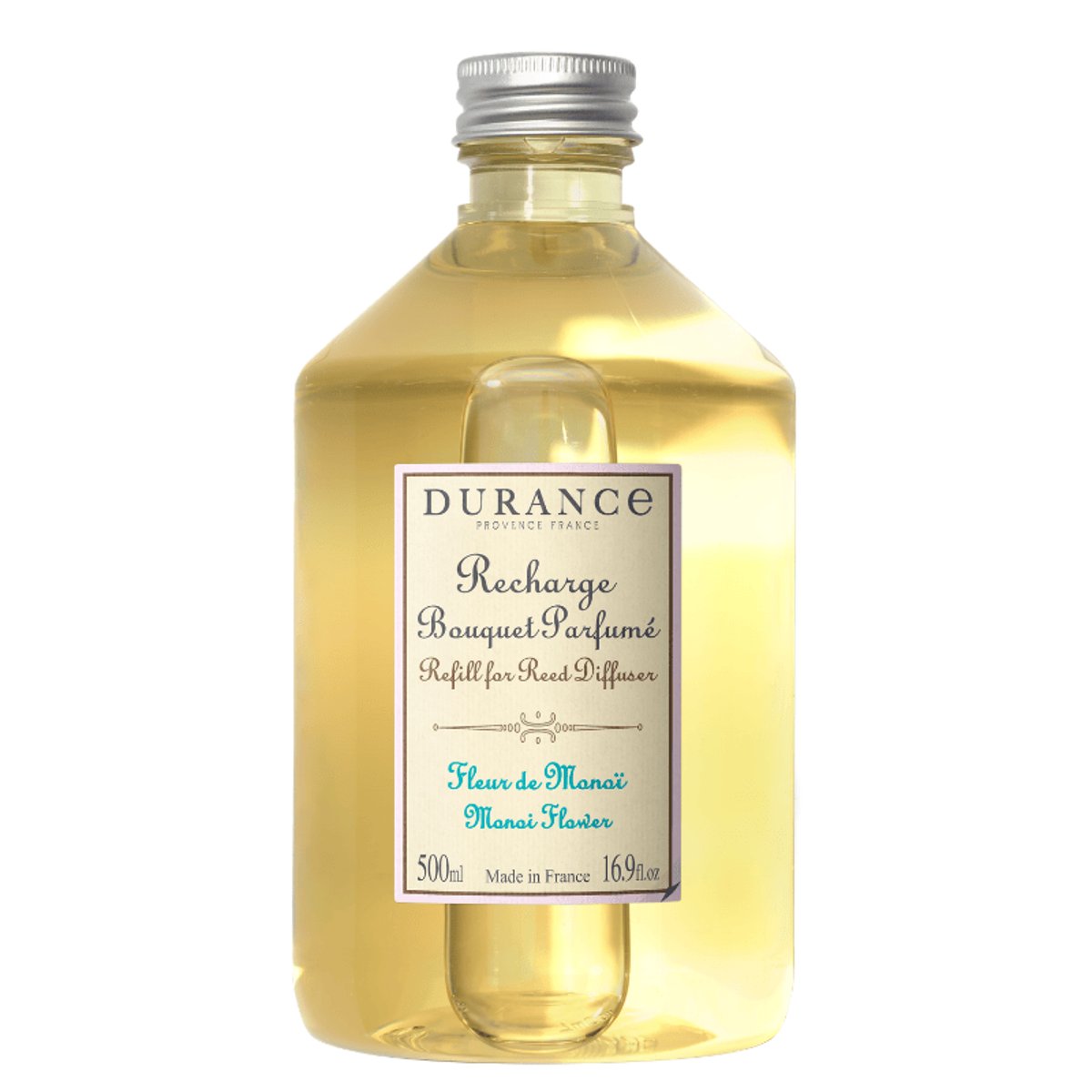 Recharge grand format diffuseur FLEUR DE MONOÏ couleur unique, DURANCE