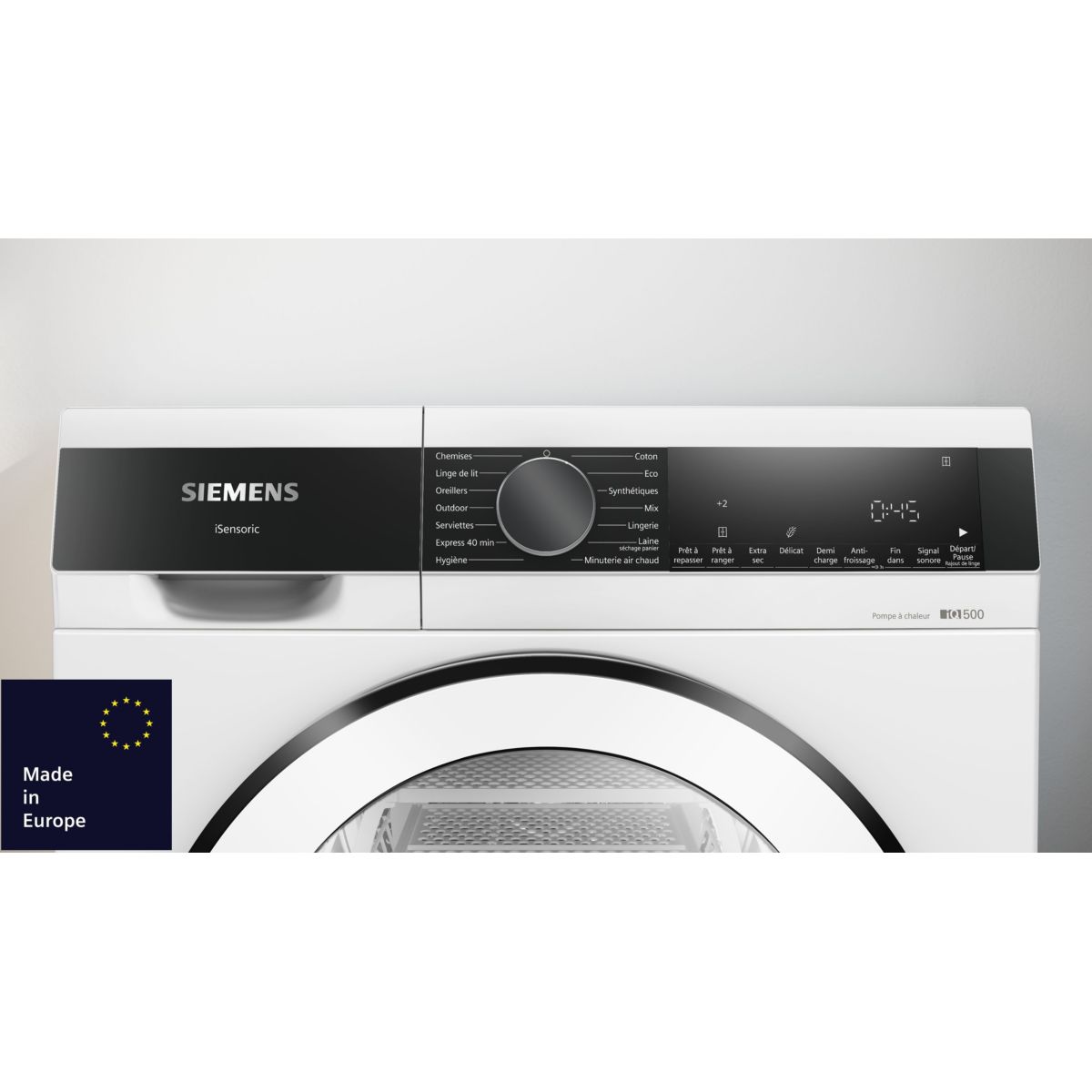 Sèche linge pompe à chaleur WQ33G2DTFR couleur unique, SIEMENS