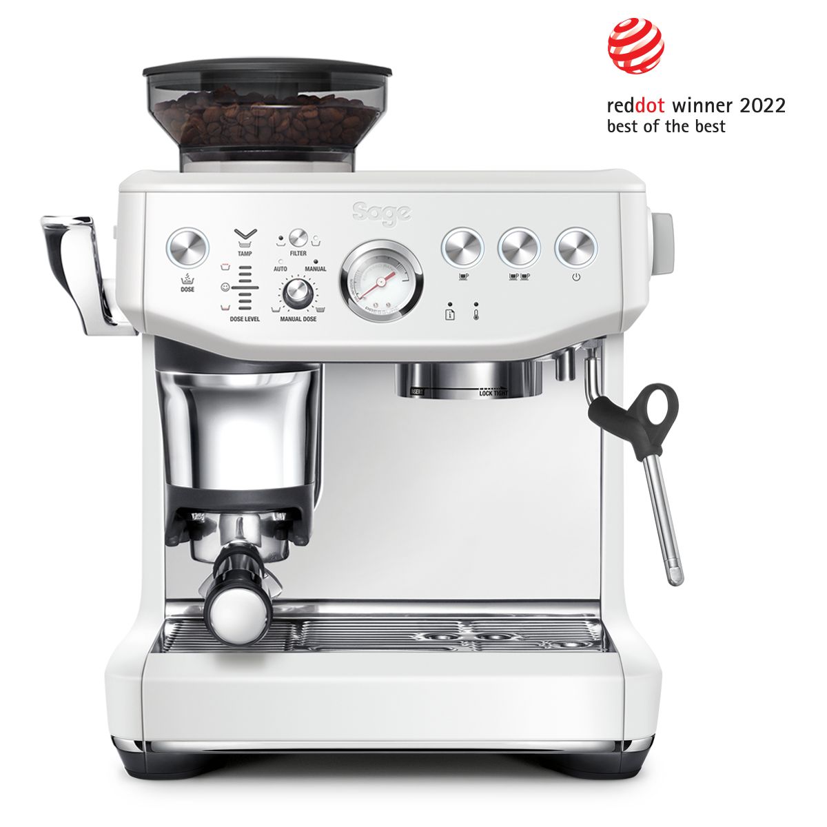 Machine à expresso the barista express impress blanc sel de blanc, SAGE APPLIANCES