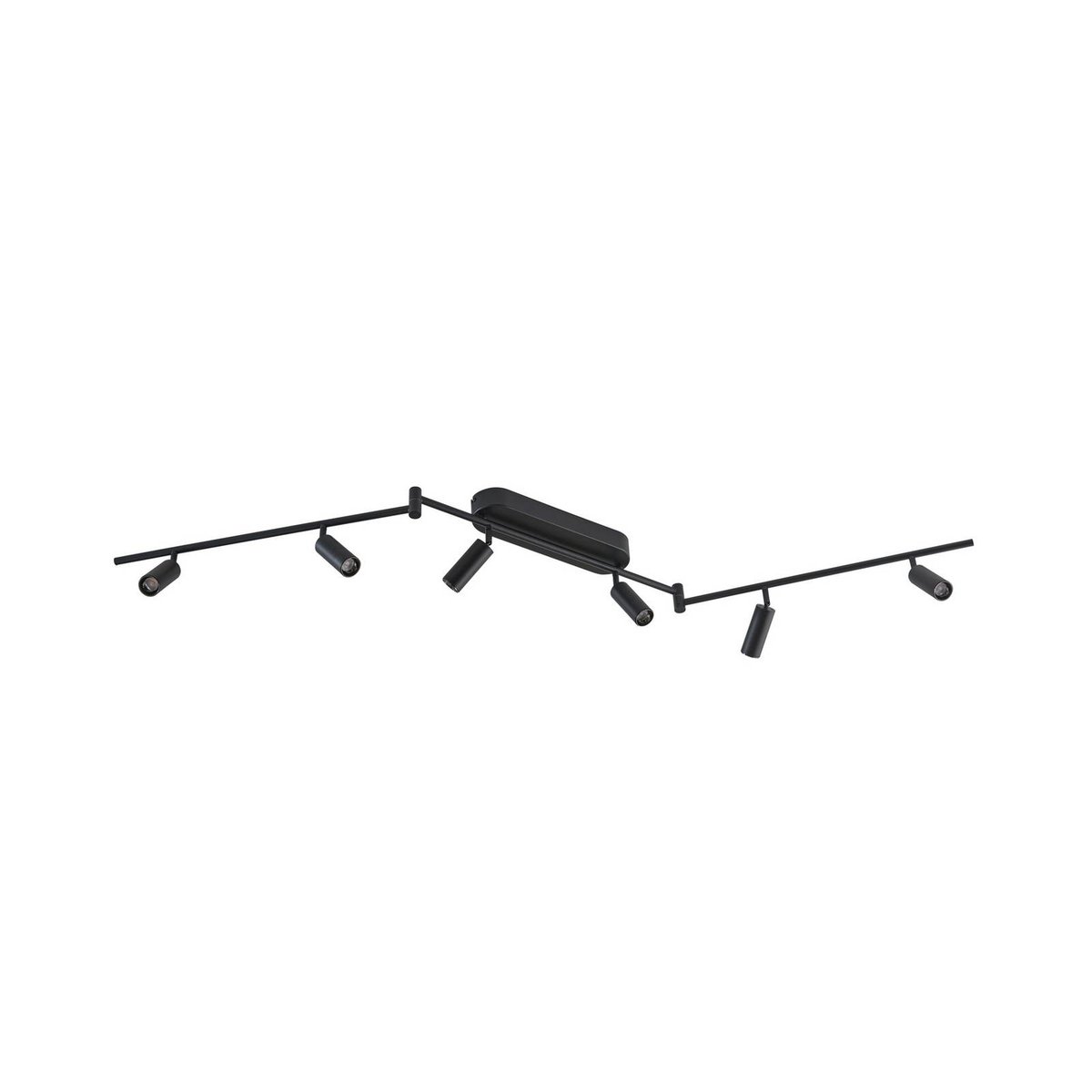 Plafonnier en métal moderneLED, Eldrin noir, LINDBY