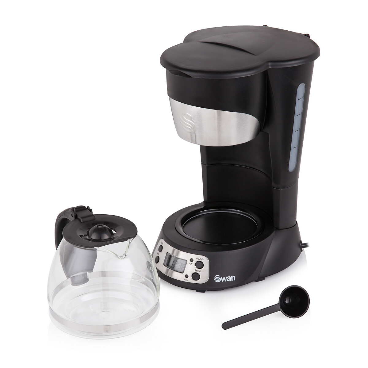 0.75L Programmable Filter Coffee Machine - SK13130 black, SWAN