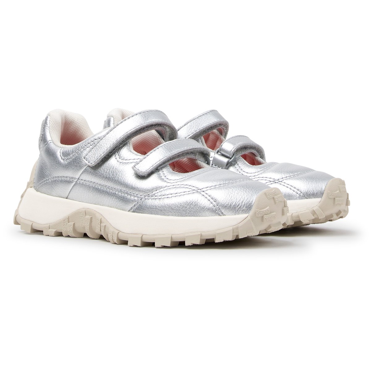 Baskets Drift Trail Smooth Leather argent 002, CAMPER