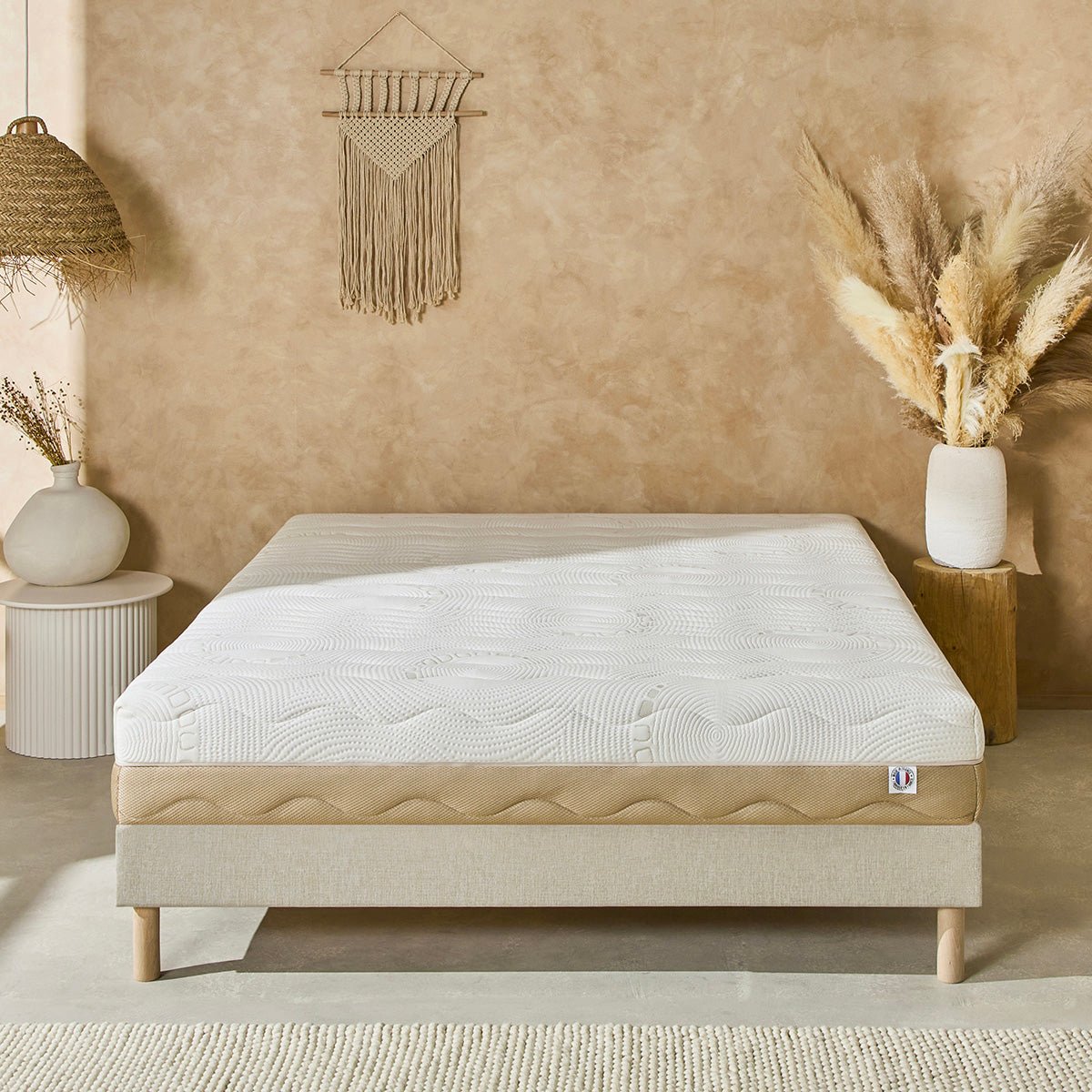 Matelas Mémoire de forme 24 cm 4 SAISONS - 80x190 cm blanc, BELLECOUR