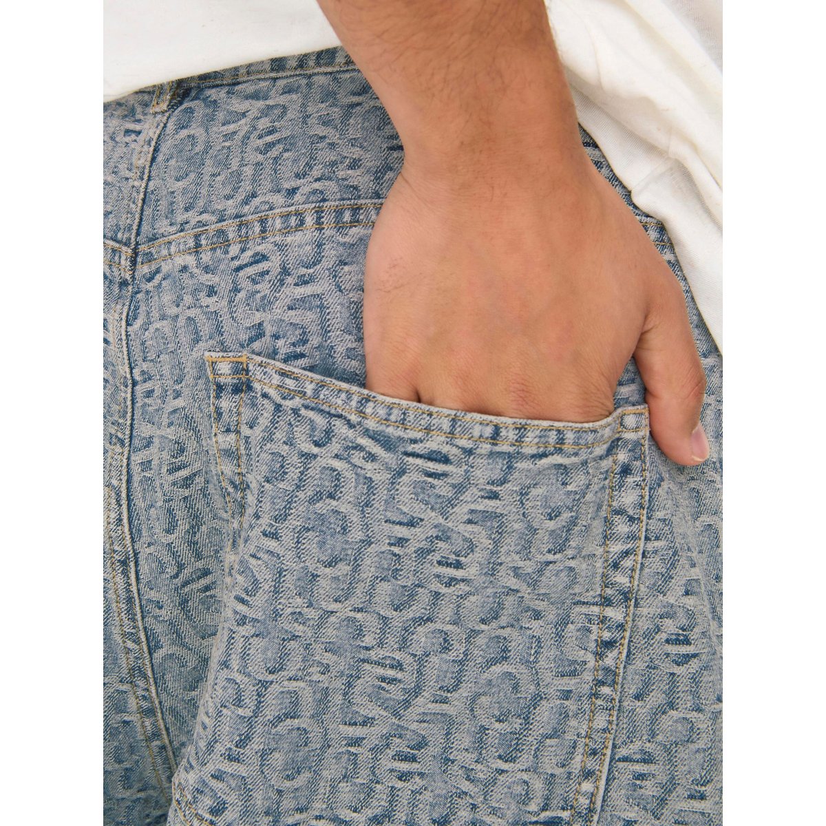 Bermuda light blue denim, ONLY & SONS