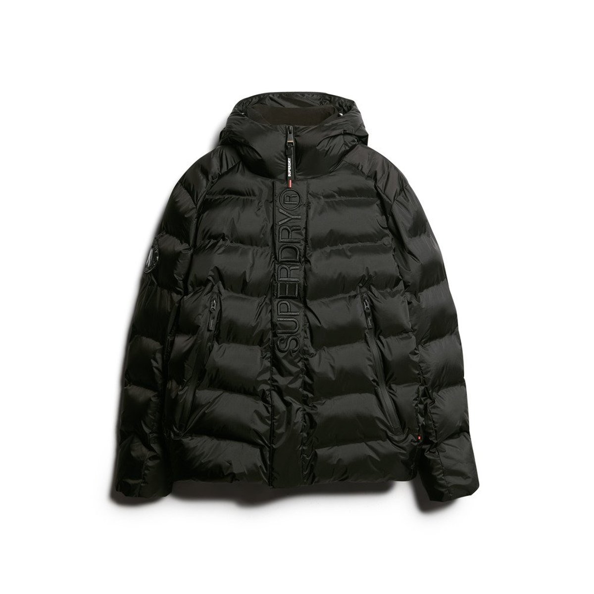 Doudoune à capuche City Graphic noir, SUPERDRY
