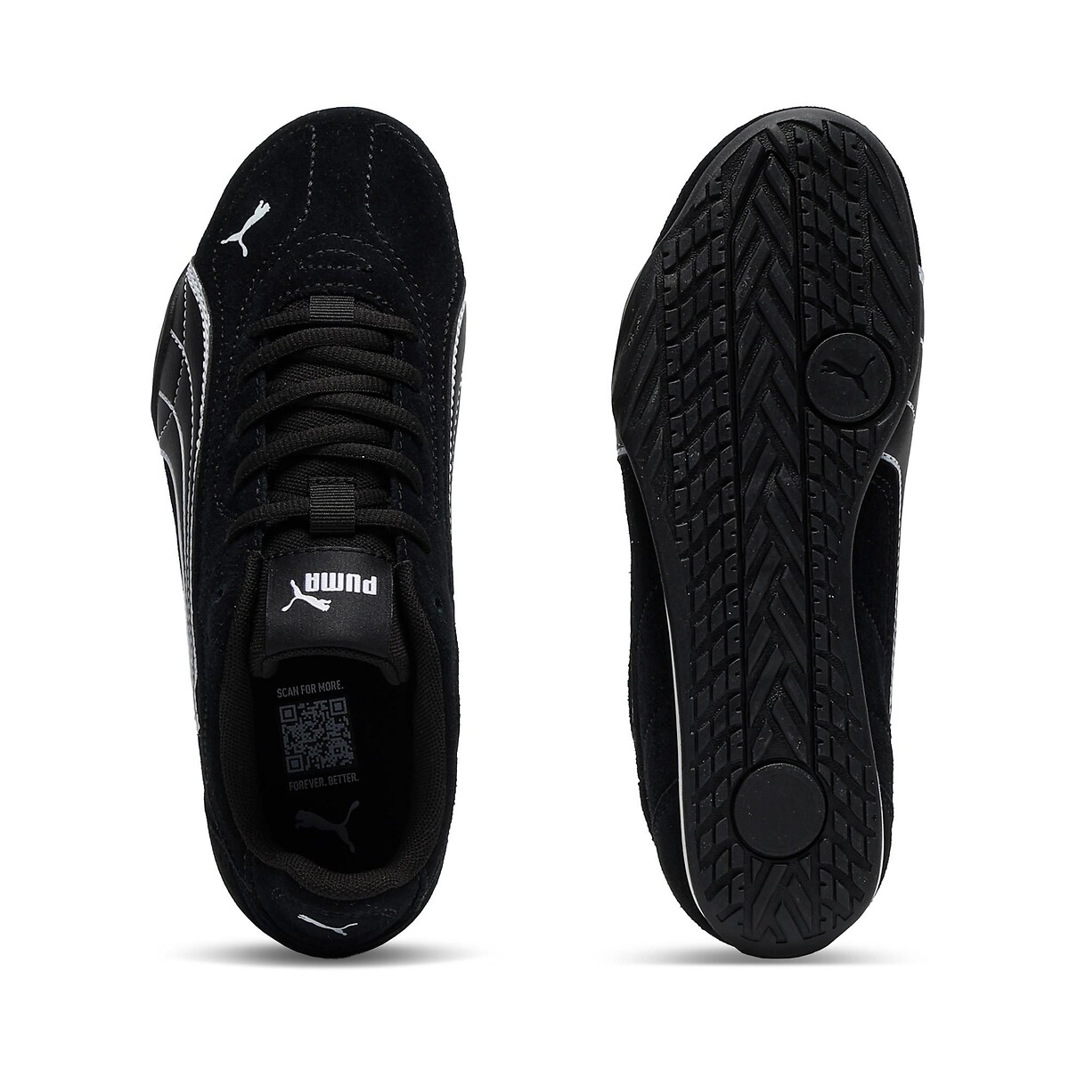 Catch SD leren sneakers zwart, PUMA