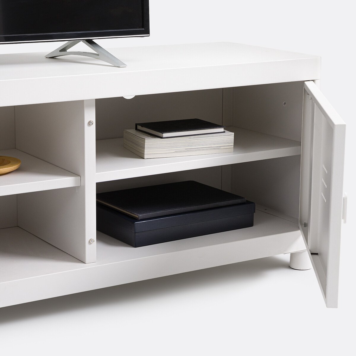 Livona Steel TV Stand, Width 180cm ecru , LA REDOUTE INTERIEURS