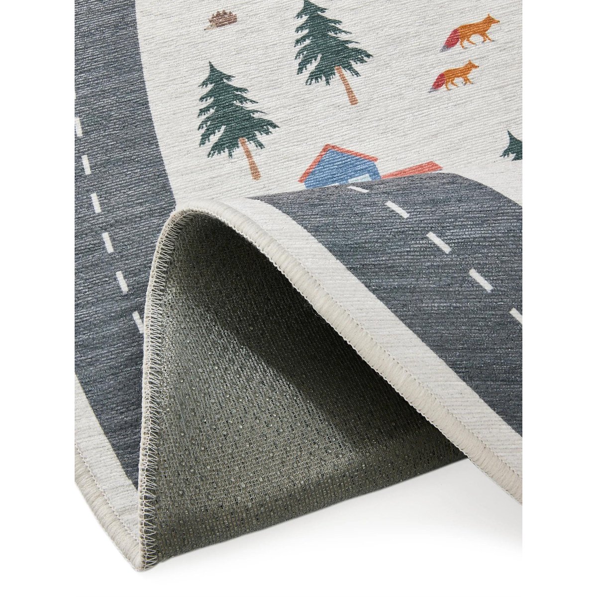 Tapis rond enfant LINUS crème, BENUTA 