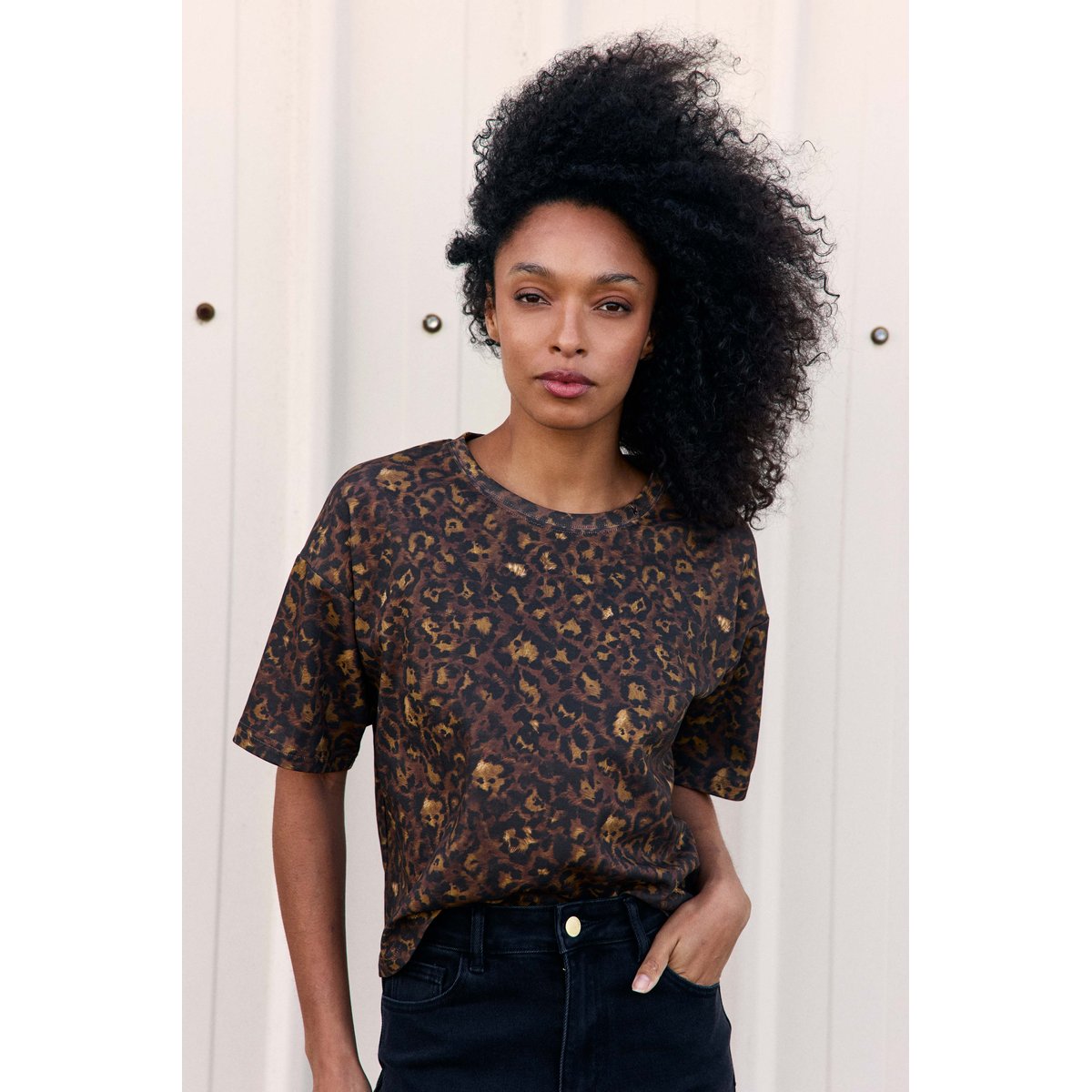TOP imprimé animalier TAISU 08-leopard, LA PETITE ETOILE