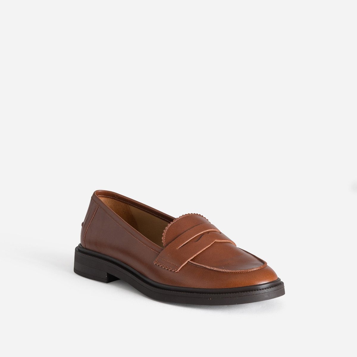 Mocassin en cuir LOUIZA cognac, ERAM