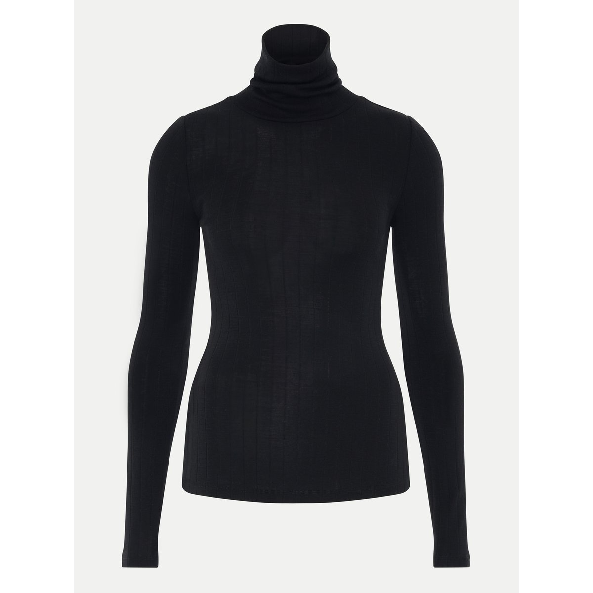 T-shirt manches longues col roulé THERMO COMFORT noir, CHANTELLE