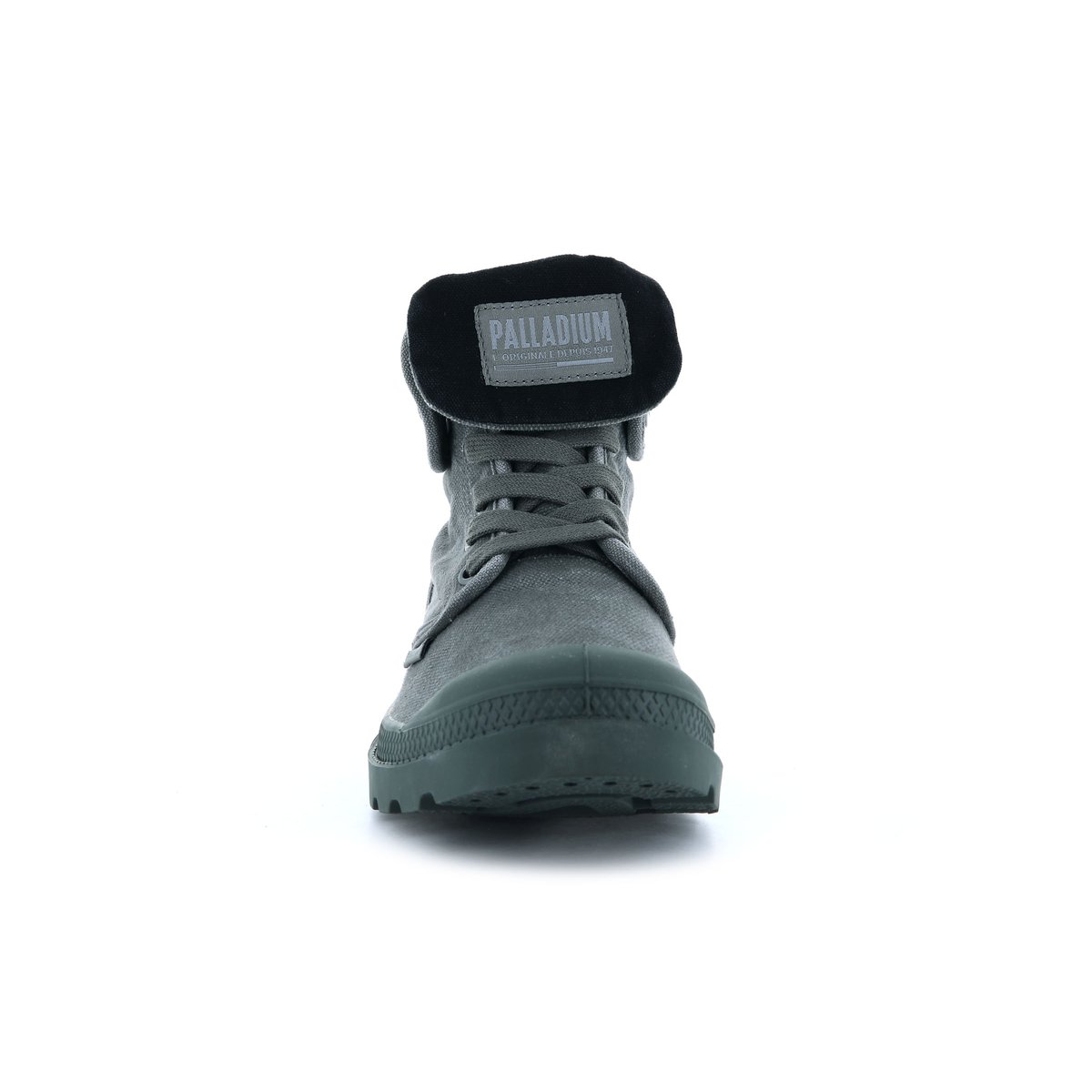 Baskets montantes à revers Baggy gris-anthracite, PALLADIUM