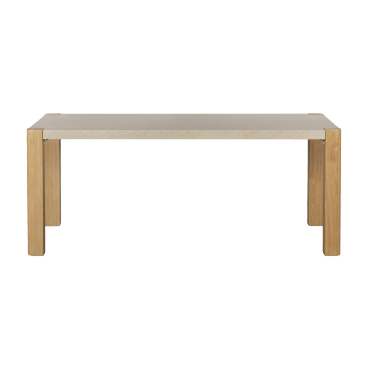 Table à manger moderne 140 cm TREVI bois naturel, PIER IMPORT