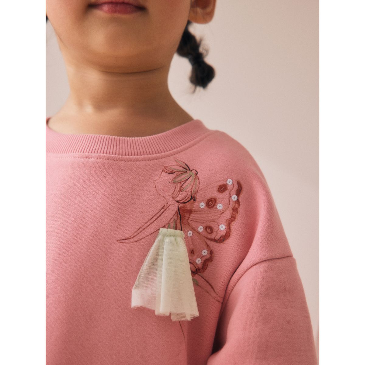 Robe sweat à taille basse fée rose, NEXT