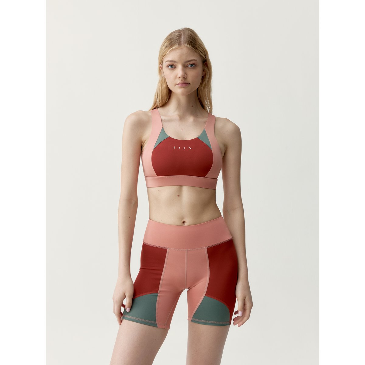 Brassière de Sport Performance Fixation Haute DARANA orange/beige, BORN