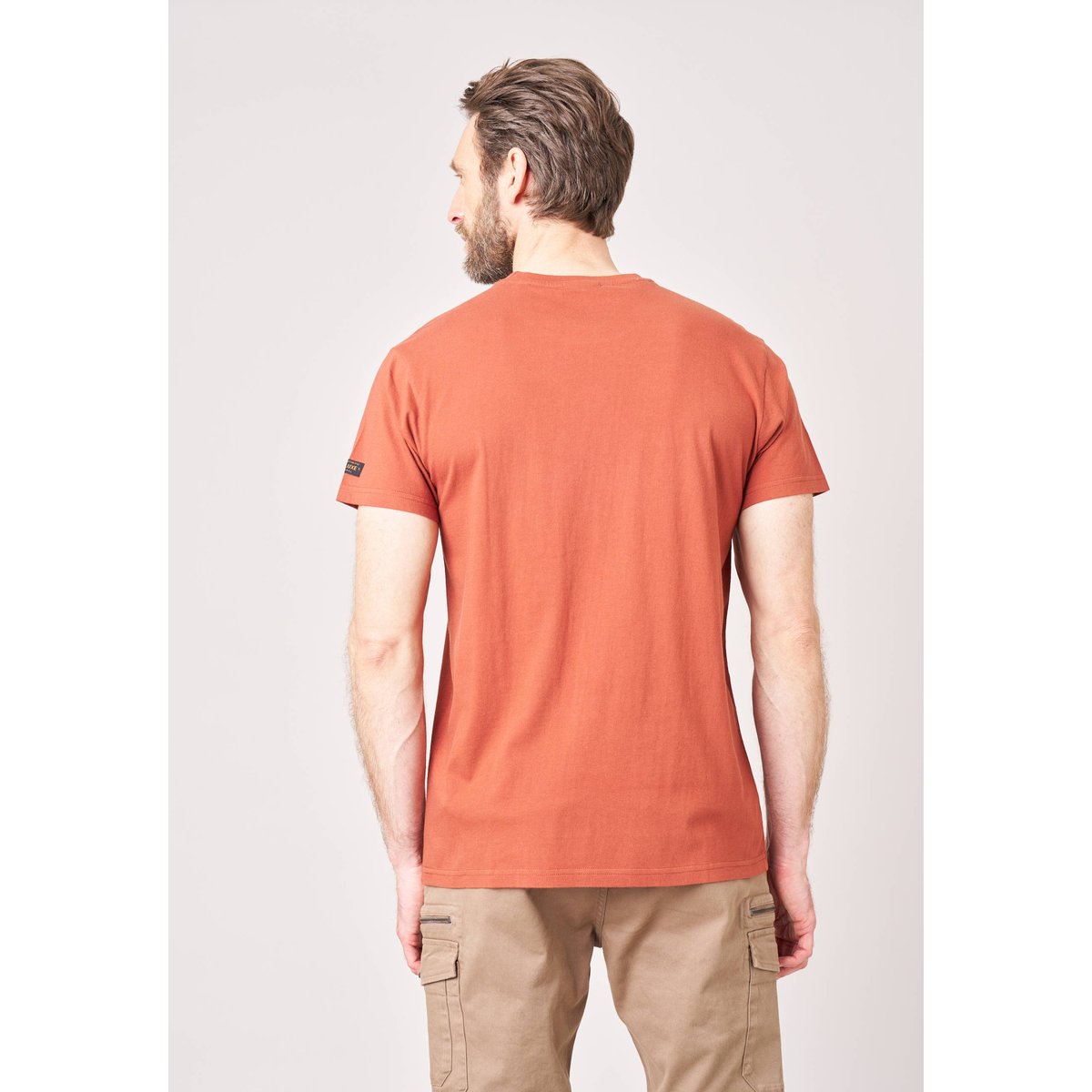 T-shirt homme imprimé crâne cowboy CONQUEST cognac, DEELUXE