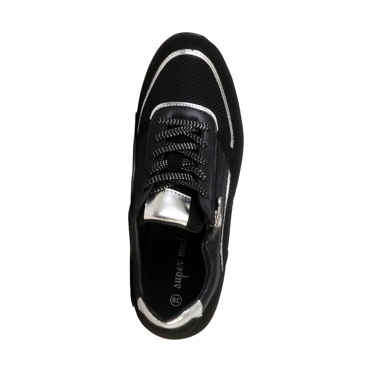 Basket à Lacets noir, ENZA NUCCI