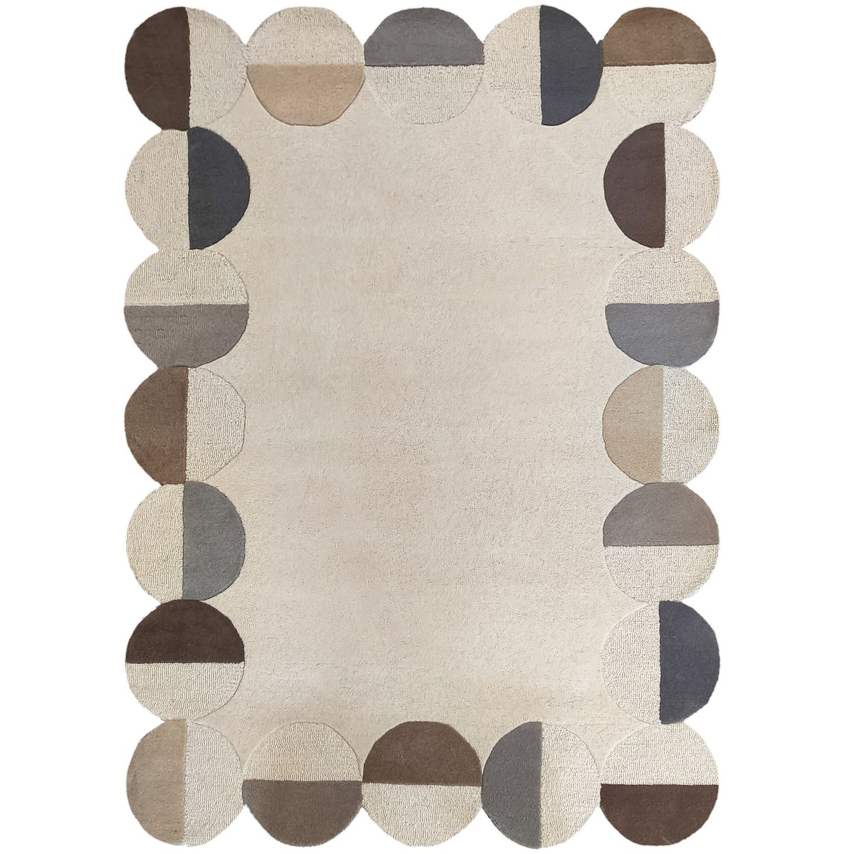 Tapis en laine MIA SCALLOP beige, FLAIR RUGS