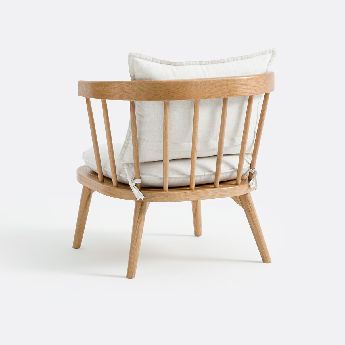 Fauteuil chêne et tissu, Portman beige, LA REDOUTE INTERIEURS