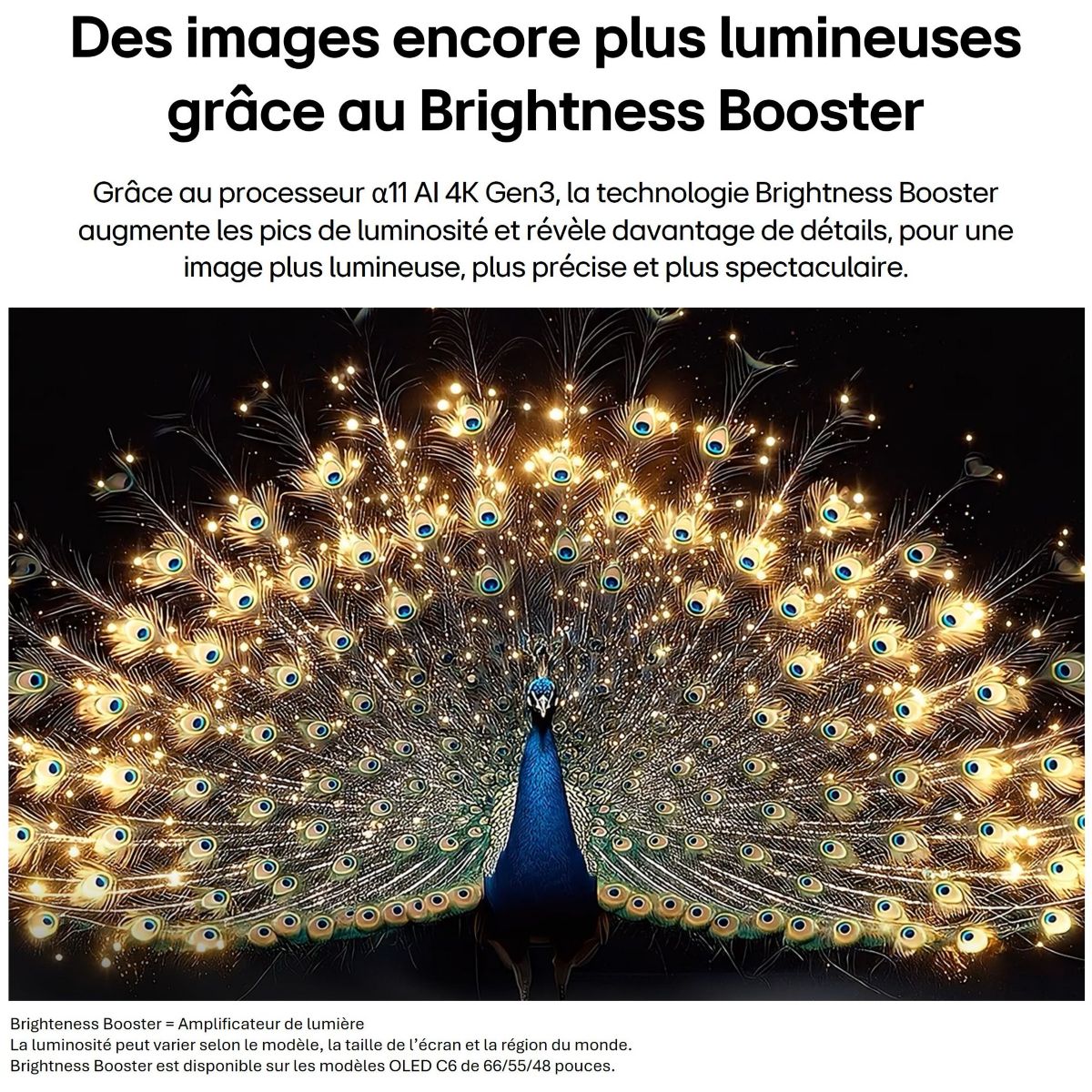 TV OLED 65C6 (2026) 65" (164 cm) 4K Ultra HD - Expérience Cinéma & Gaming, 120Hz, Smart TV couleur unique, LG