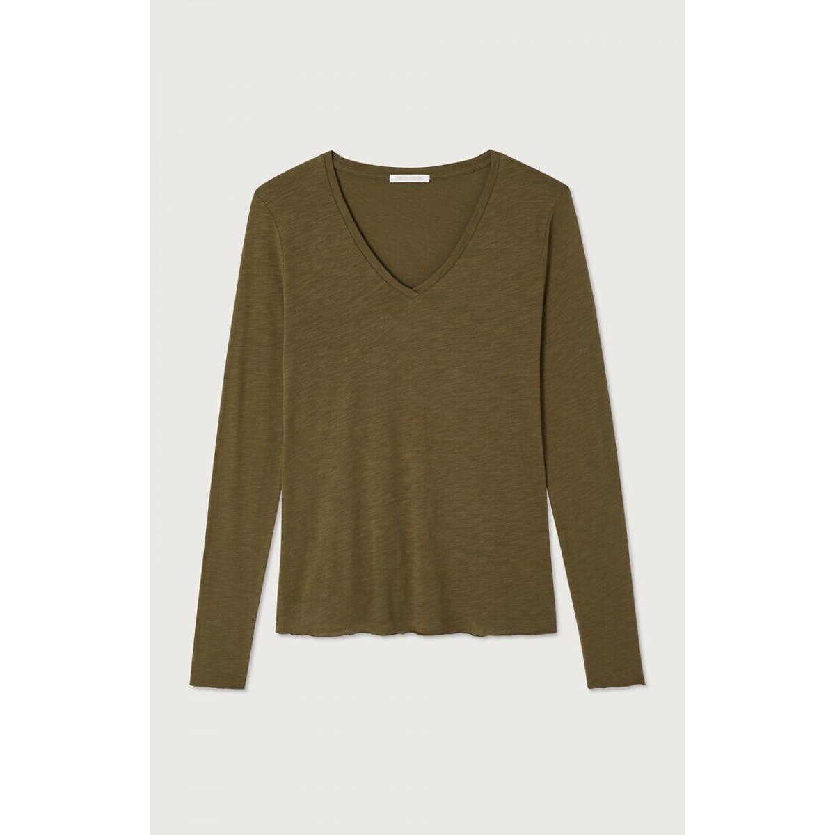 Jacksonville Long Sleeve V-Neck T-Shirt laurel, AMERICAN VINTAGE