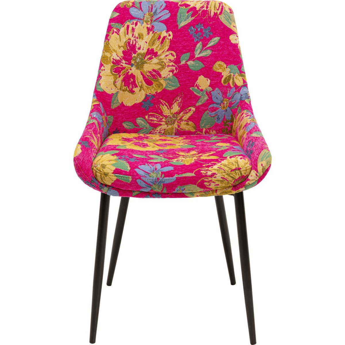 Chaise imprimé fleurs, FLOWER FEVER rose, KARE DESIGN