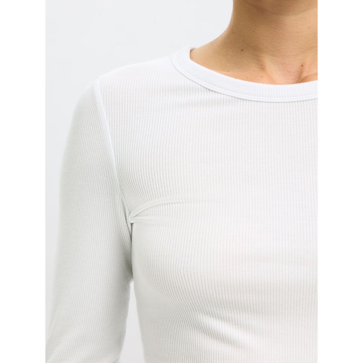 T-Shirt Manches longues bright white, SELECTED