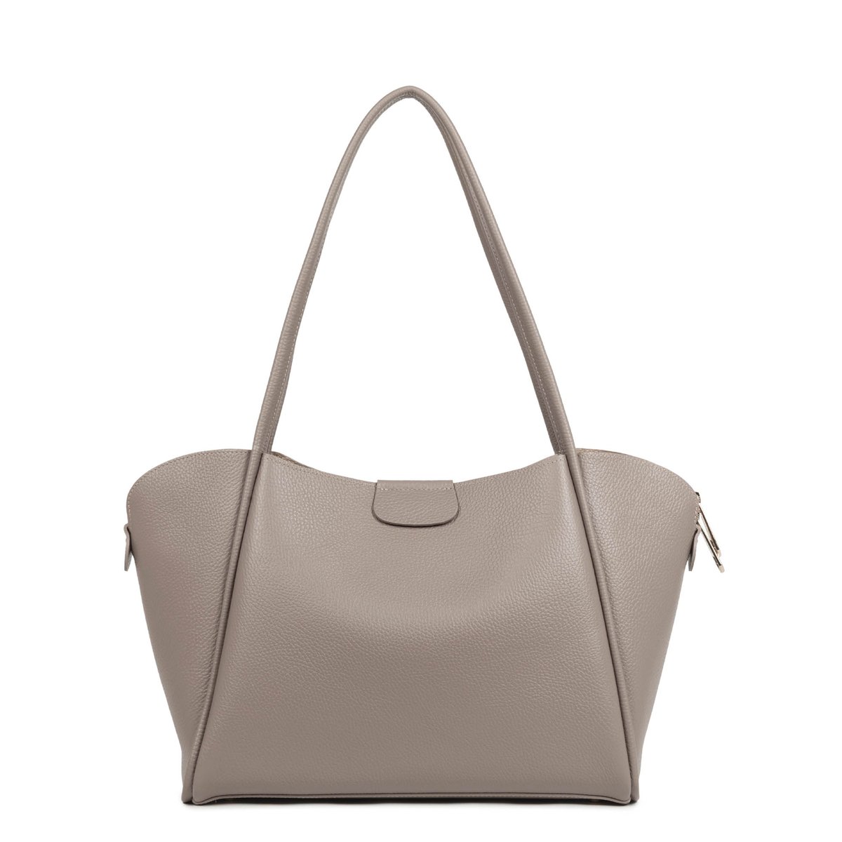 Très grand sac cabas épaule, Made in France IDA DOUBLE galet - in - or, LANCASTER