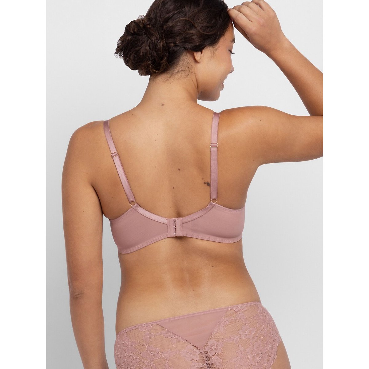 Confezione da 2 reggiseni EMORY LACE rosa + beige, DORINA