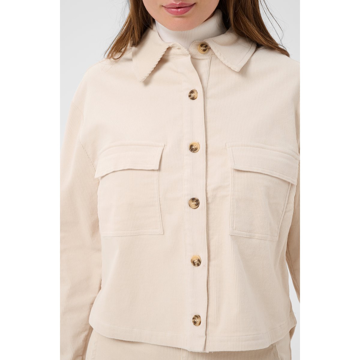 Chemise à manches longues blanc offwhite, CREAM
