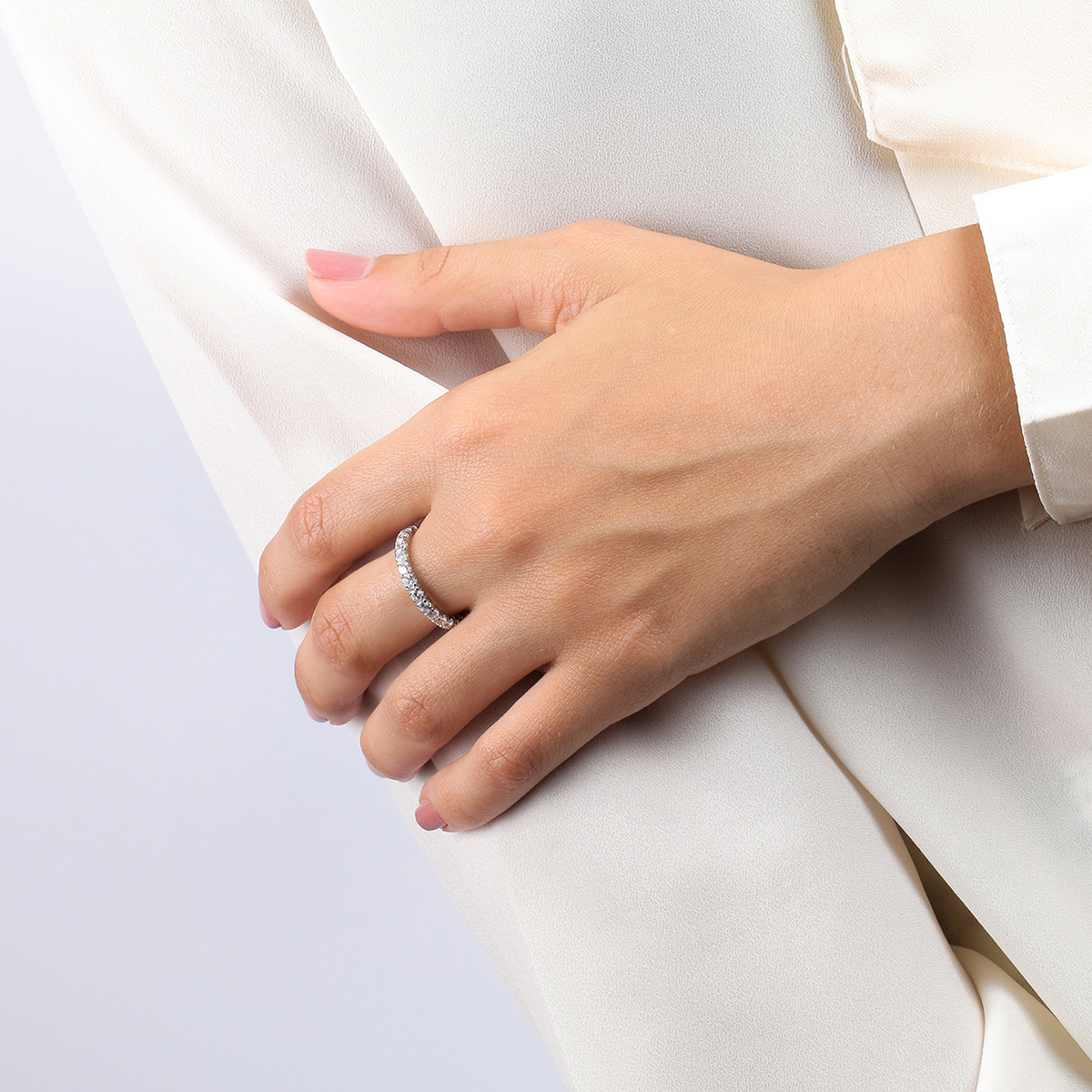 Bague en or blanc 750 B-CLASSIC argent, BLUESPIRIT