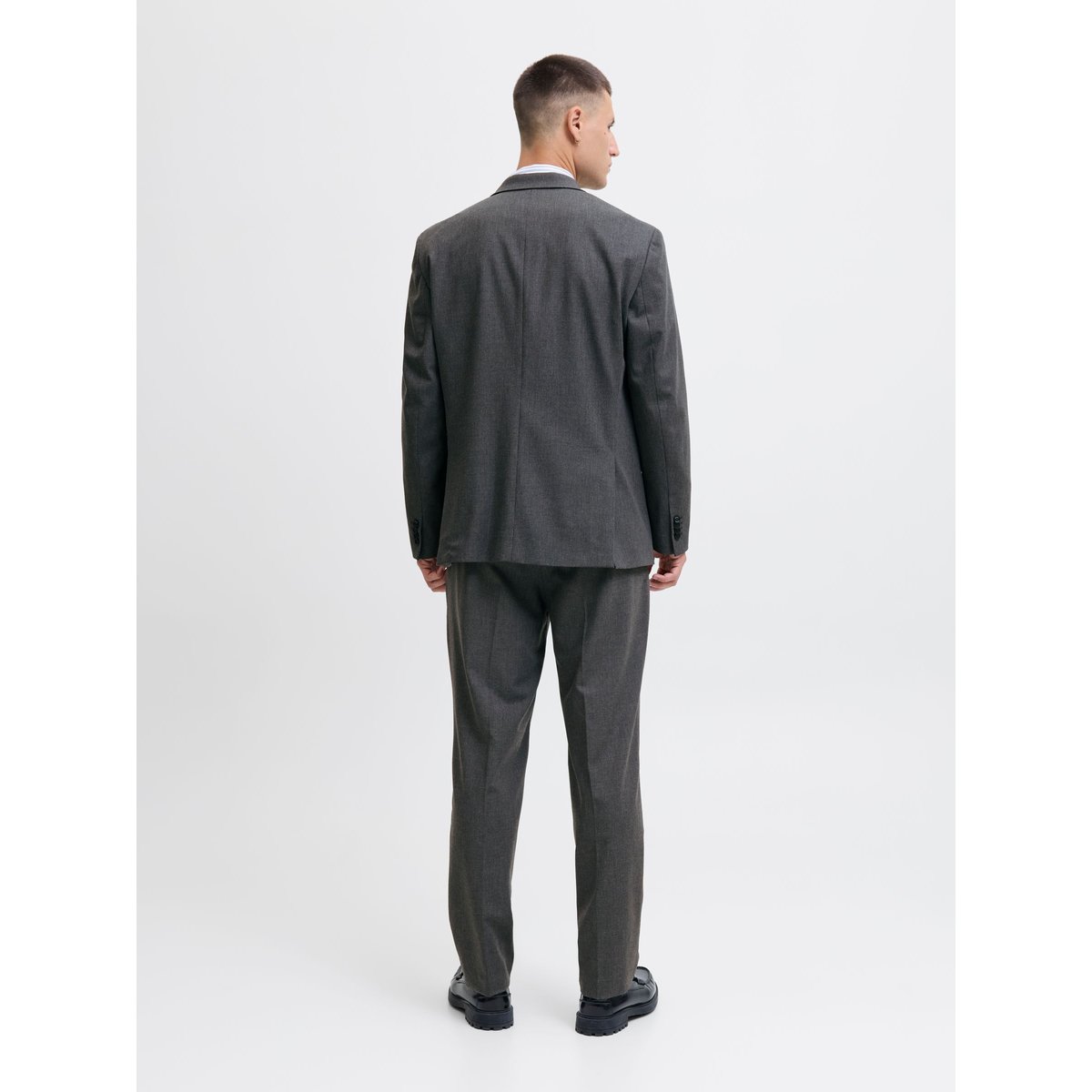 Blazer Croisé dark grey melange 1, JACK & JONES