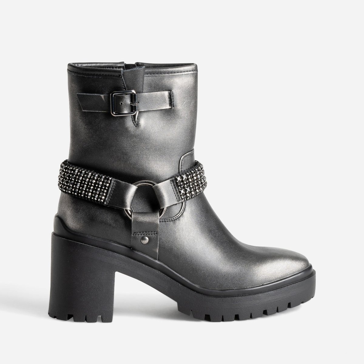 Boots À Talon CARLINA argent, TEXTO