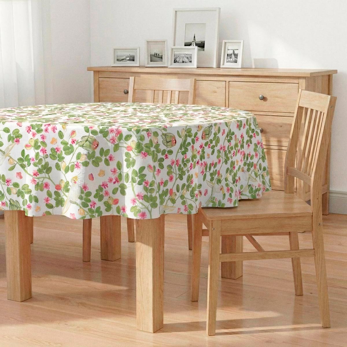 Nappe anti-taches Flowers - coton 100% - vert, NAF NAF HOME