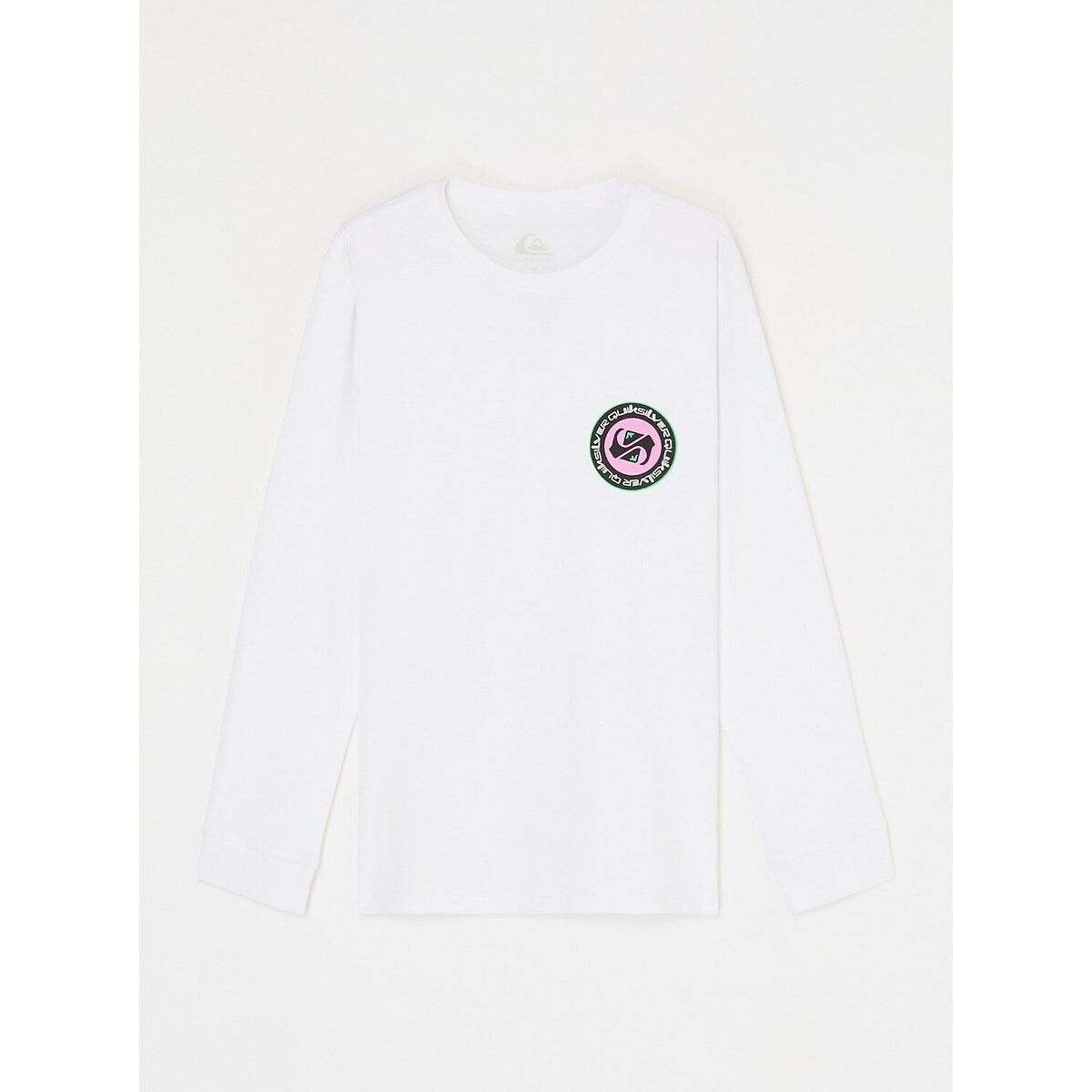 Long Sleeve T-Shirt with Print on the Back white, QUIKSILVER