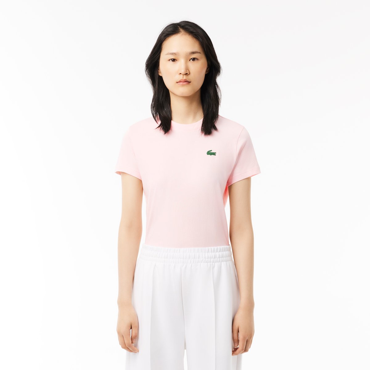 T-shirt Sport coton technique Ultra Dry rose-t03, LACOSTE