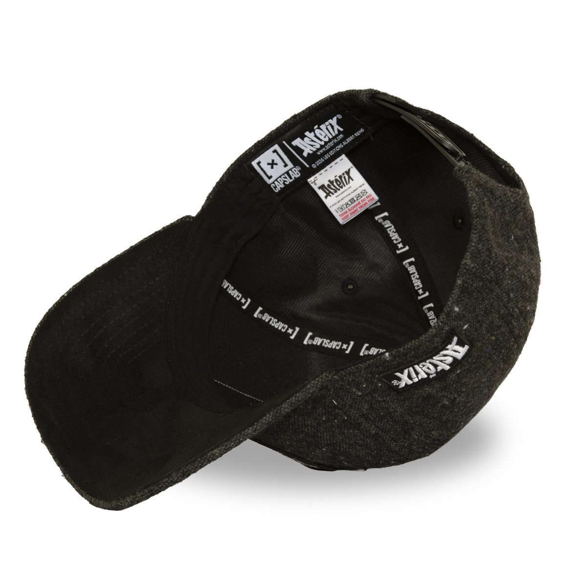 Casquette baseball ASTERIX gris foncé/noir/blanc, CAPSLAB