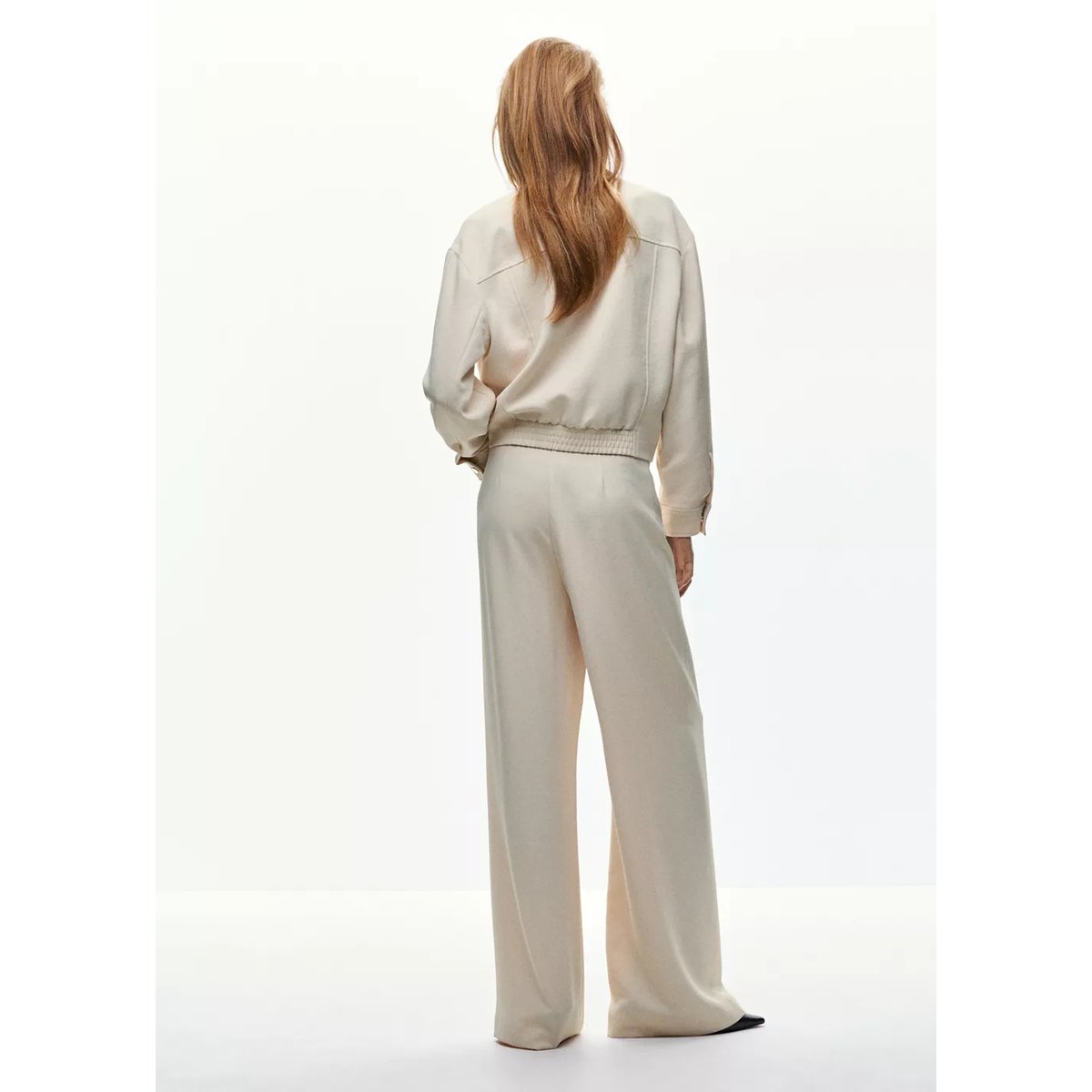 Veste bomber poches écru, MANGO