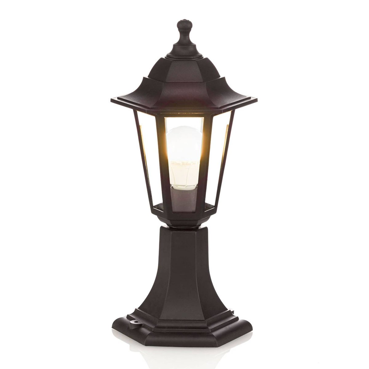 Luminaire extérieur antique, Nane noir (ral 9005), LINDBY