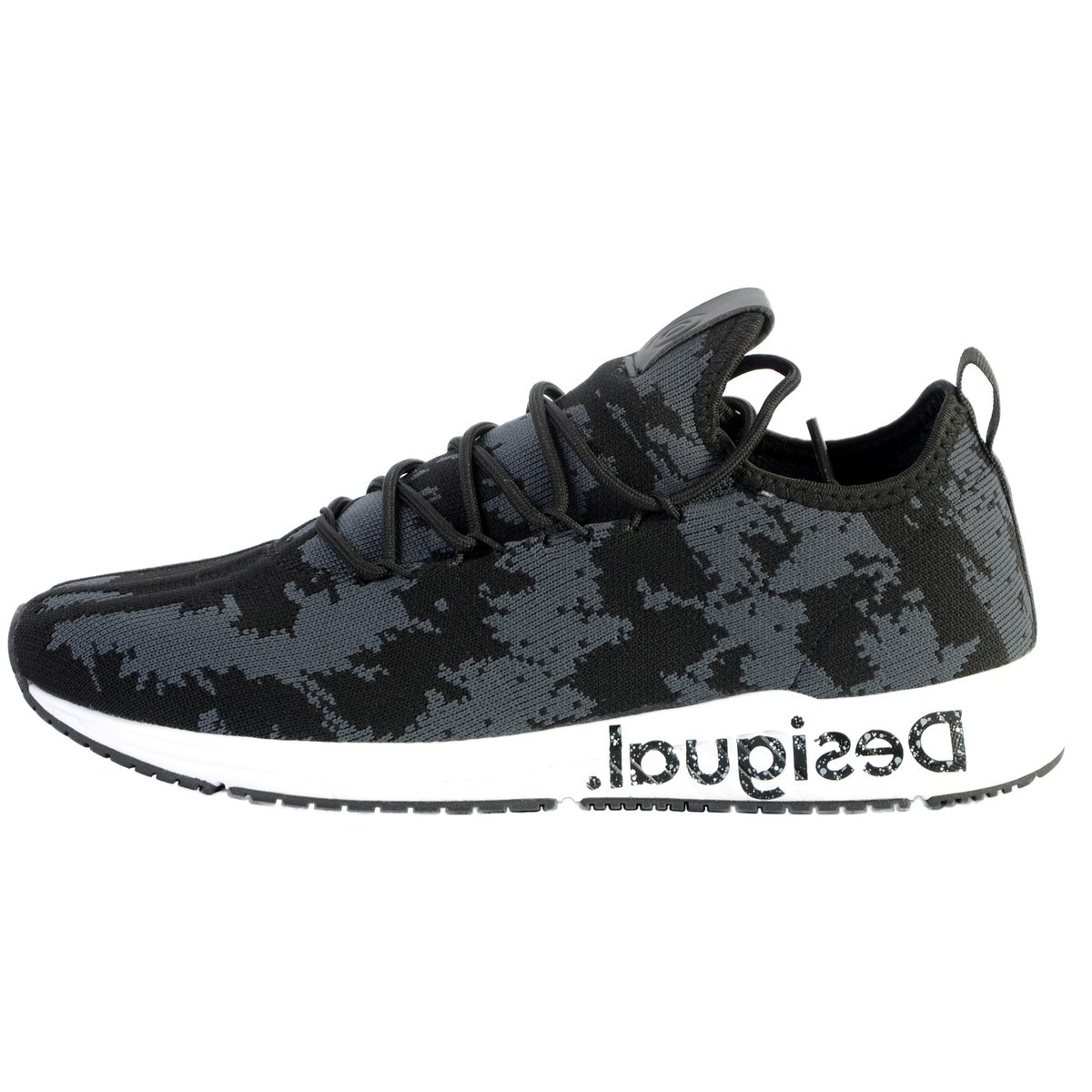 Basket Runner Knit Sock Low noir, DESIGUAL