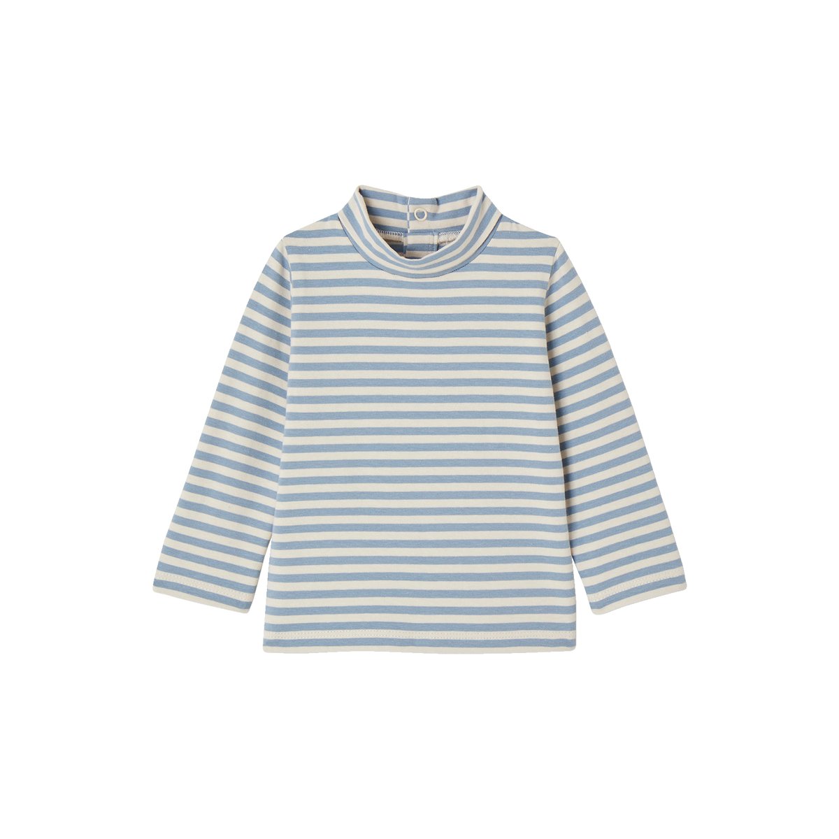 Lot de 2 T-shirts col roulé basics marine, VERTBAUDET