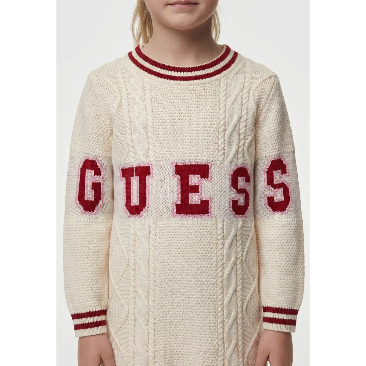 Robe En Mélange De Laine crème, GUESS KIDS