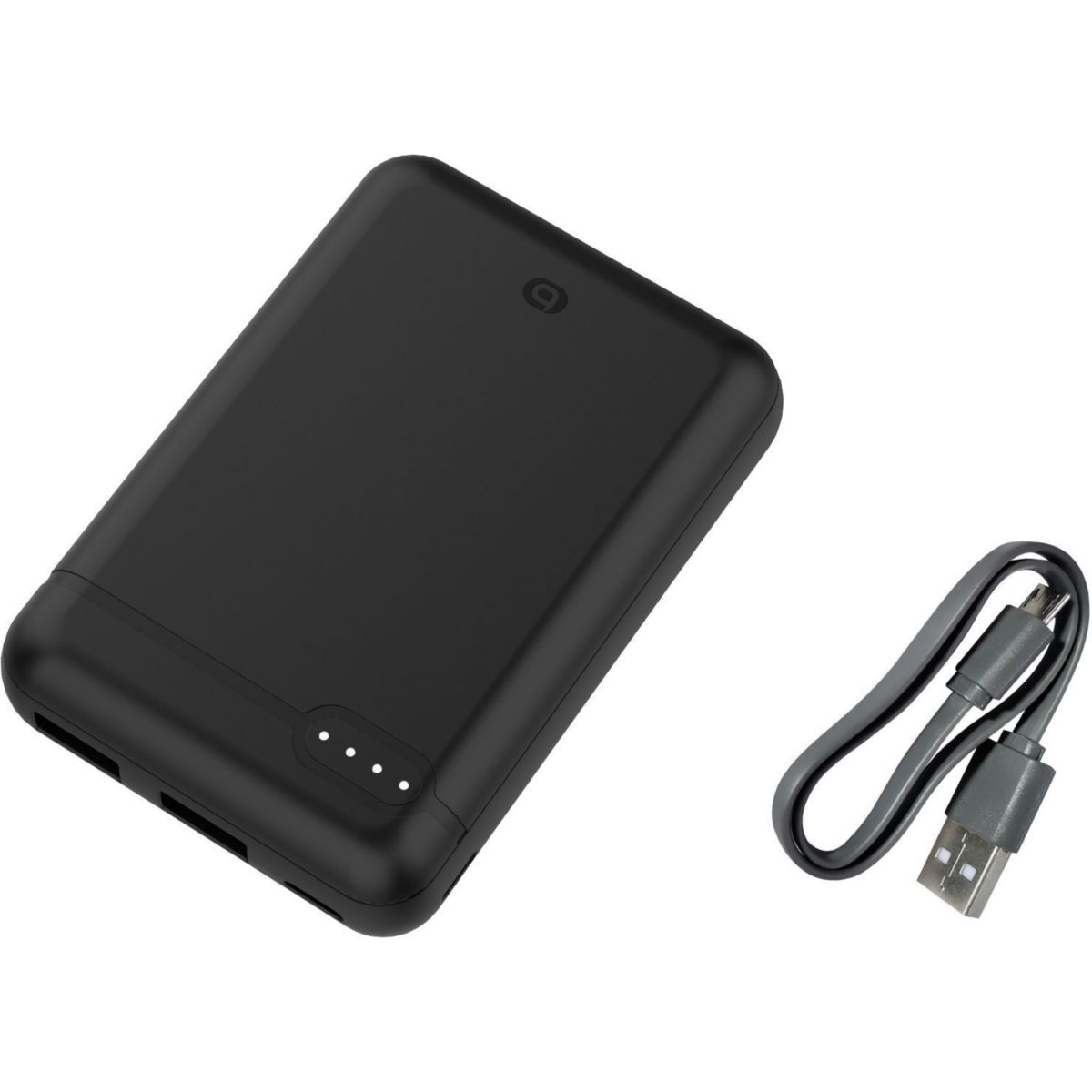 Batterie externe PowerBank 10000 MAH USBC NOIR compatible iPhone 16 15 14 13 12 Pro Max Samsung iPad Pro couleur unique, ESSENTIEL B