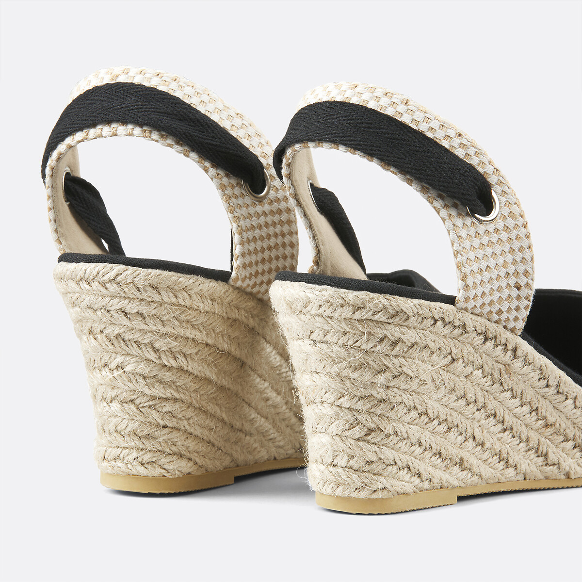Espadrillas con zeppa nero , LA REDOUTE COLLECTIONS