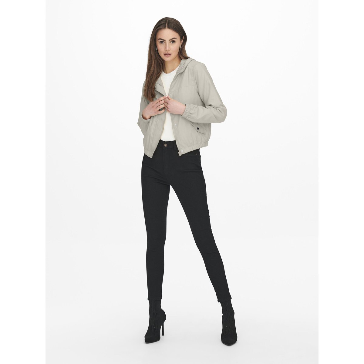 Manteau court à capuche moonbeam, JDY