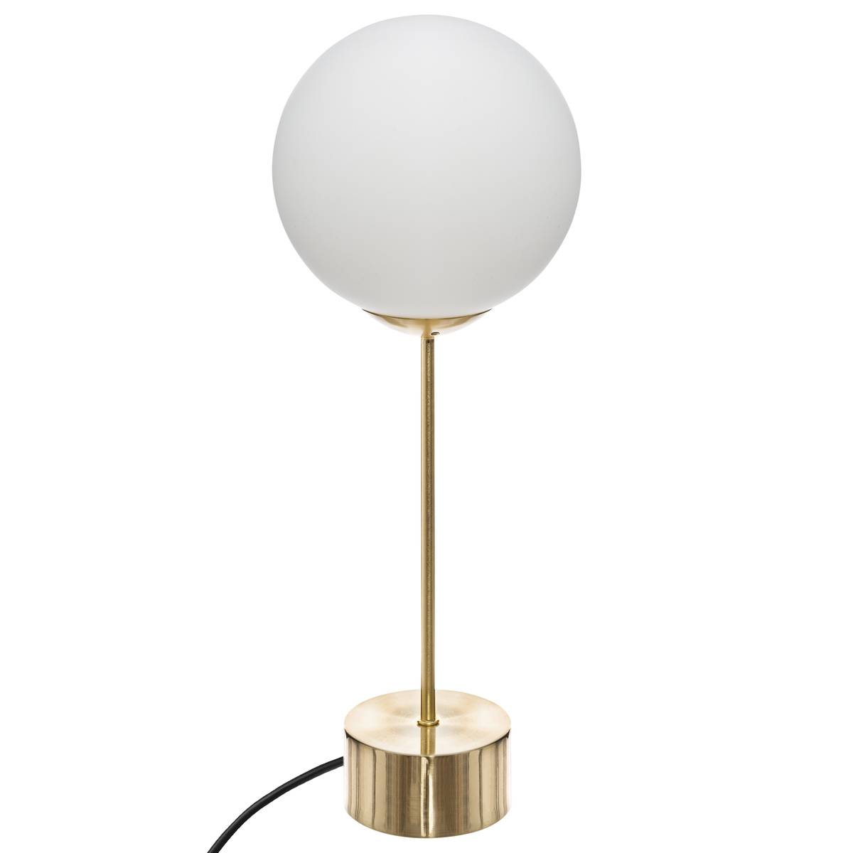 Lampe à poser verre DRIS doré, ATMOSPHERA