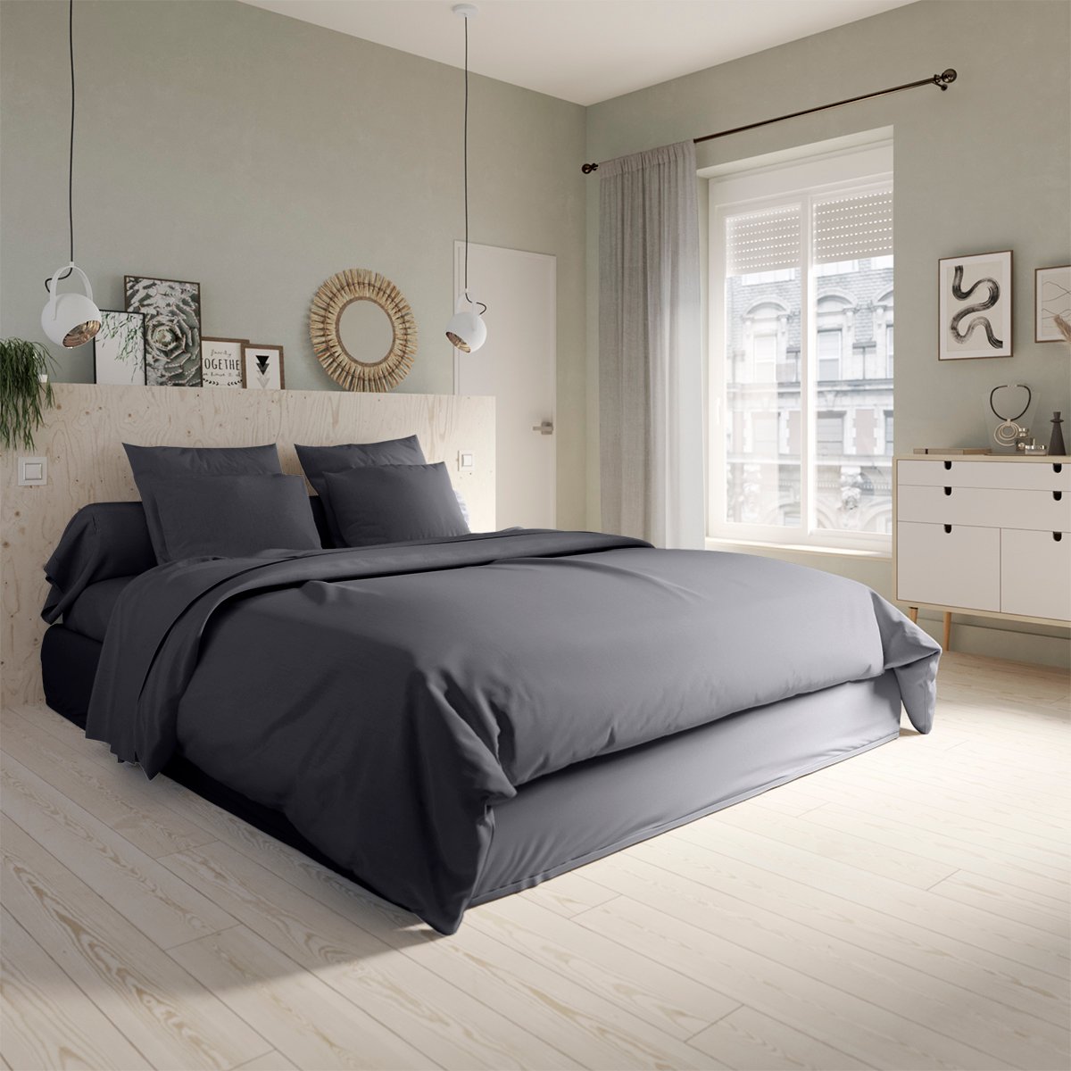 Housse de couette Studio Coton carbone, DODO